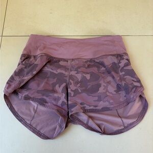 Lululemon Camouflage Shorts in Purple
